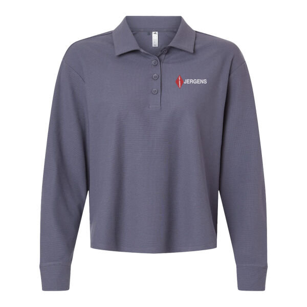 Adidas Women's Beyond Long Sleeve Loose Polo Thumbnail